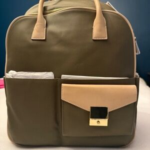 India Hicks Jet Pack  Backpack with Computer compartment. Leather/Canvas. New.